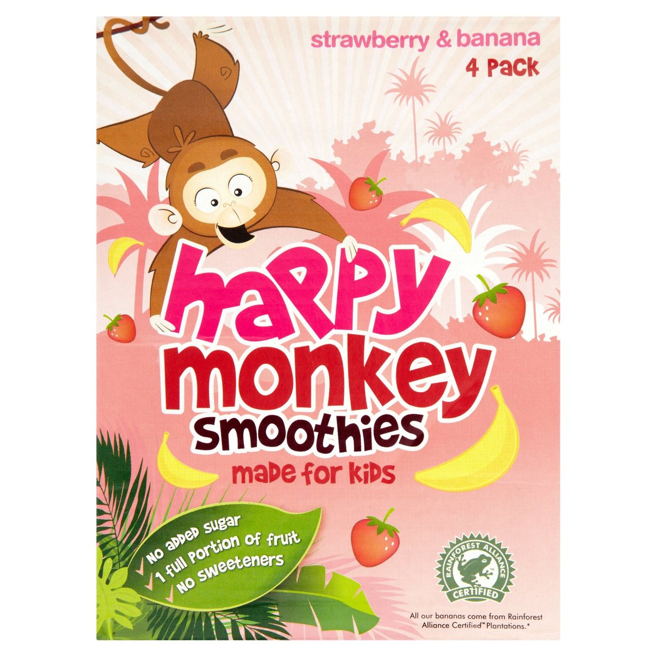 Happy Monkey Strawberry & Banana Smoothie