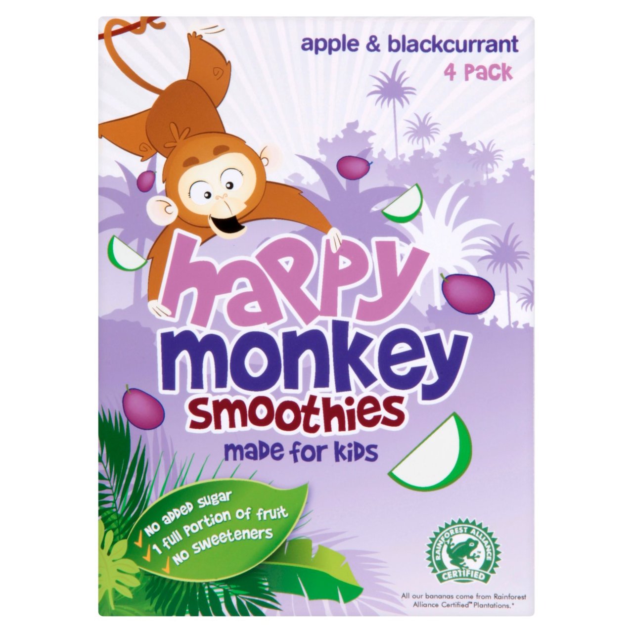 Happy Monkey Apple & Blackcurrant Smoothie