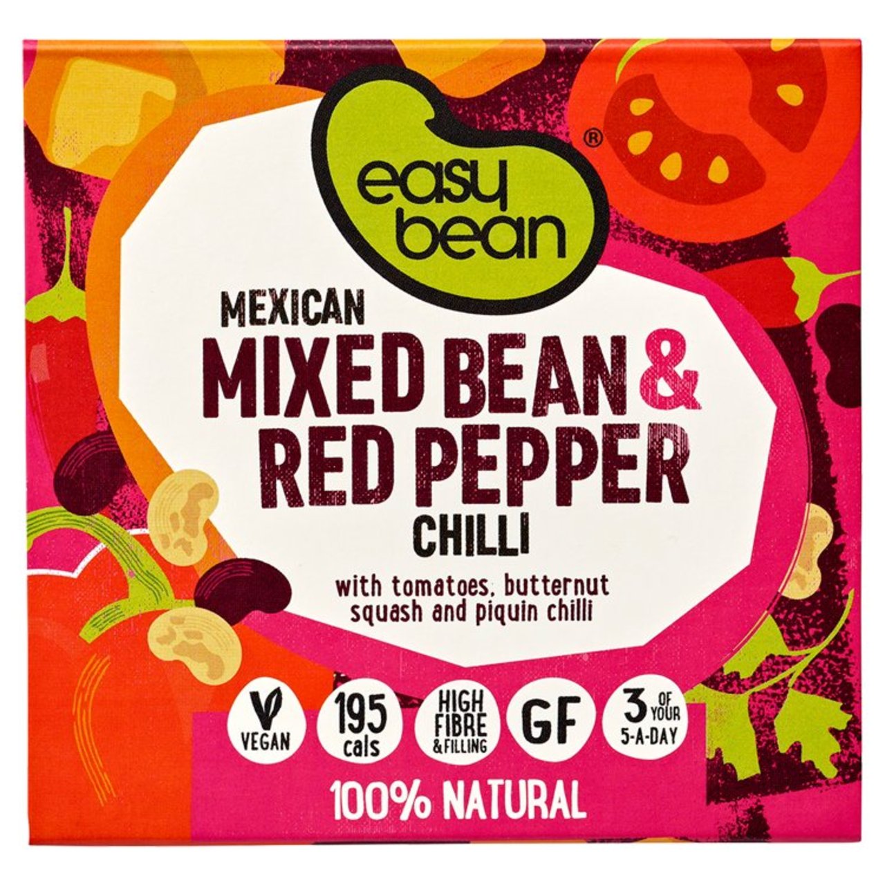 Easy Bean Mexican Mixed Bean & Red Pepper Chilli