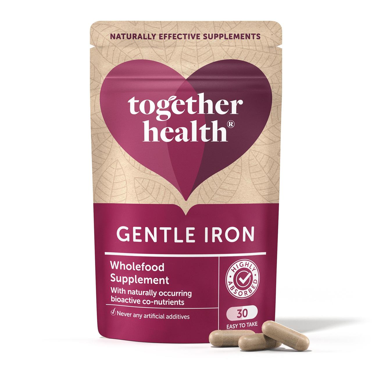 Together Gentle Iron with B Vitamins Vegetable Capsules 30 per pack HelloSupermarket