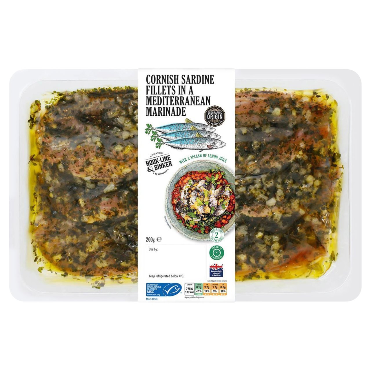 HLS MSC Cornish Sardines with Mediterranean Marinade