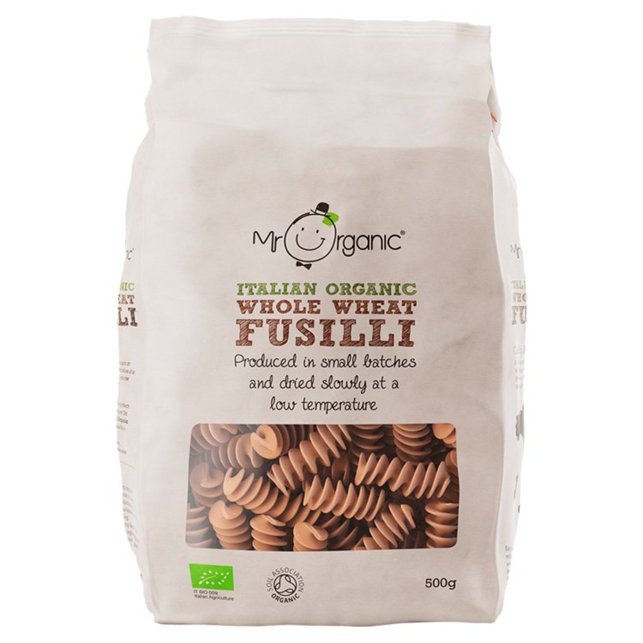 Mr Organic Italian Whole Wheat Fusilli Pasta