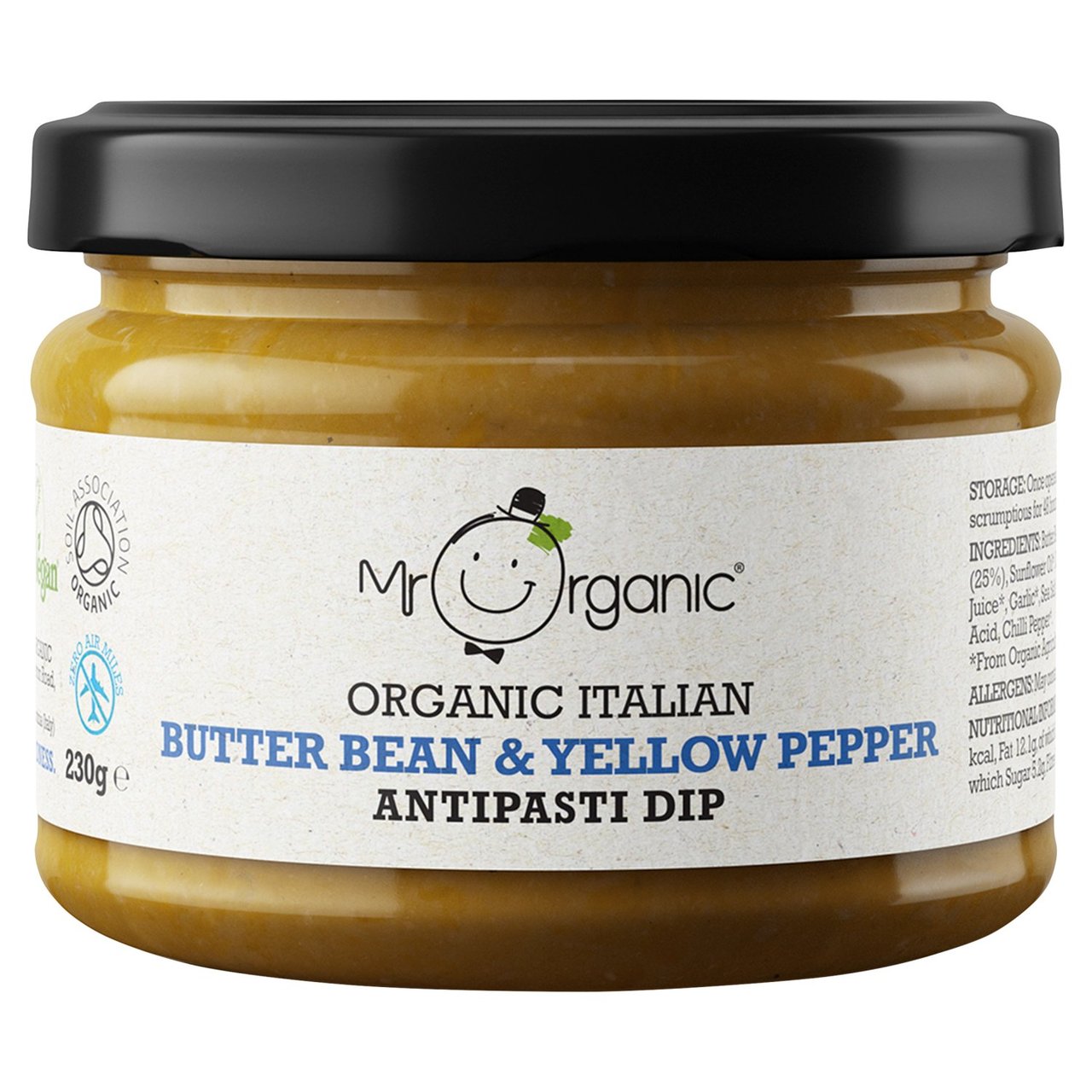 Mr Organic Butter Bean & Yellow Pepper Dip