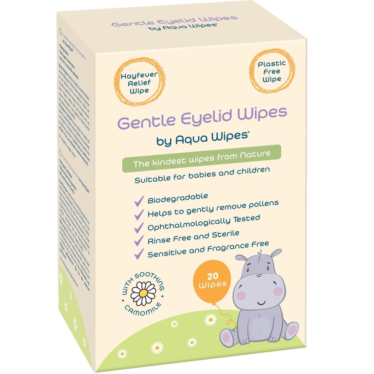 Aqua Wipes Eyelid Wipes 20 Each