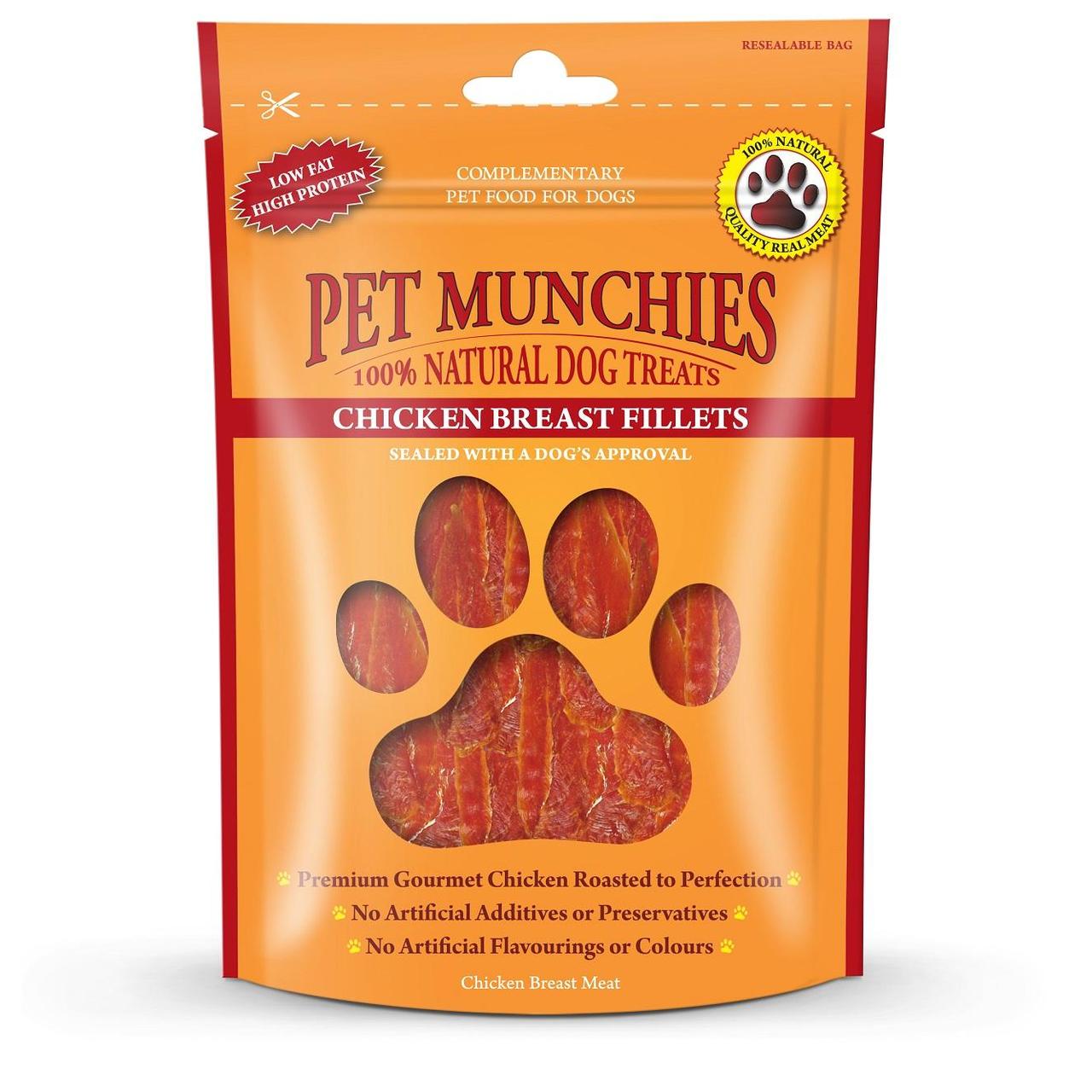 Pet Munchies 100% Natural Chicken Breast Fillets Dog Treats