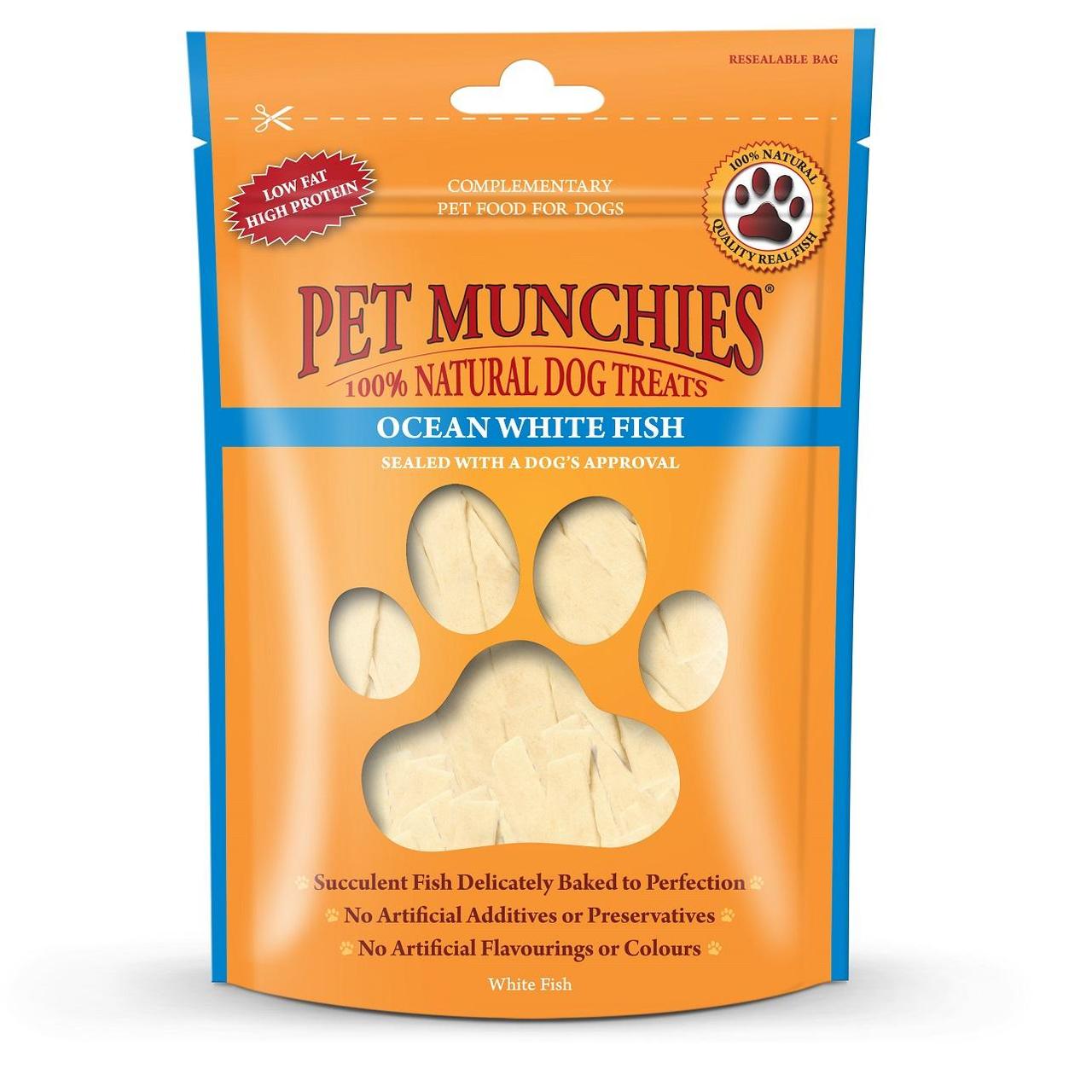 Pet Munchies 100% Natural Ocean White Fish Dog Treats