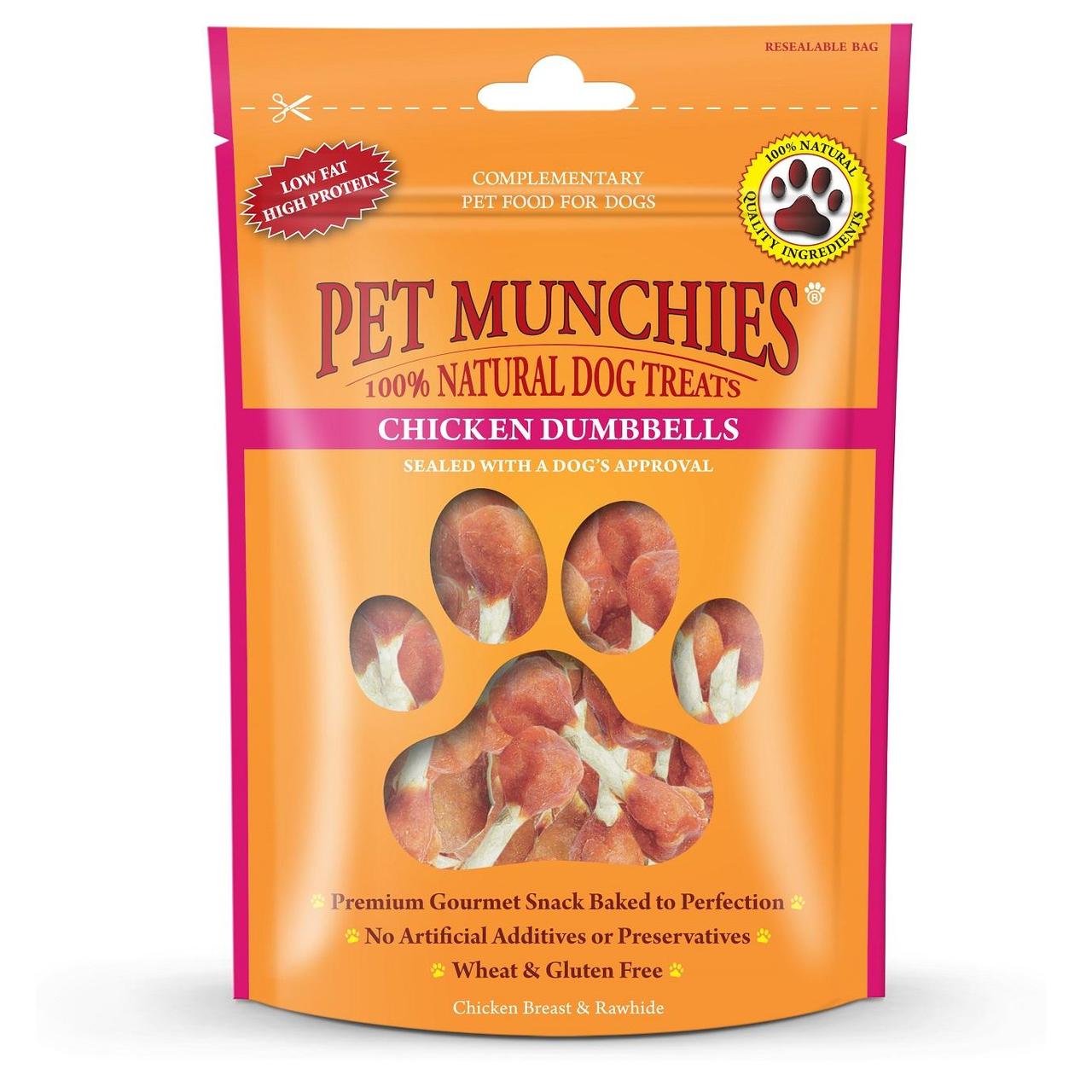 Pet Munchies 100% Natural Chicken Dumbbells Dog Treats