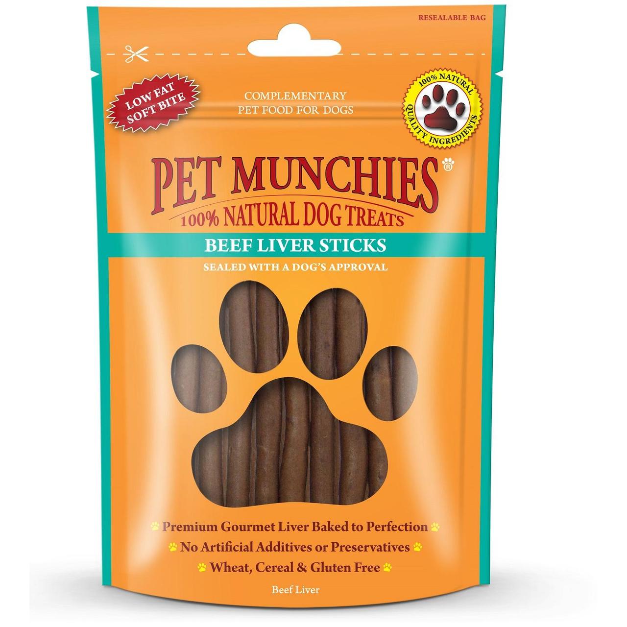 Pet Munchies 100% Natural Beef Liver Stick Dog Treats