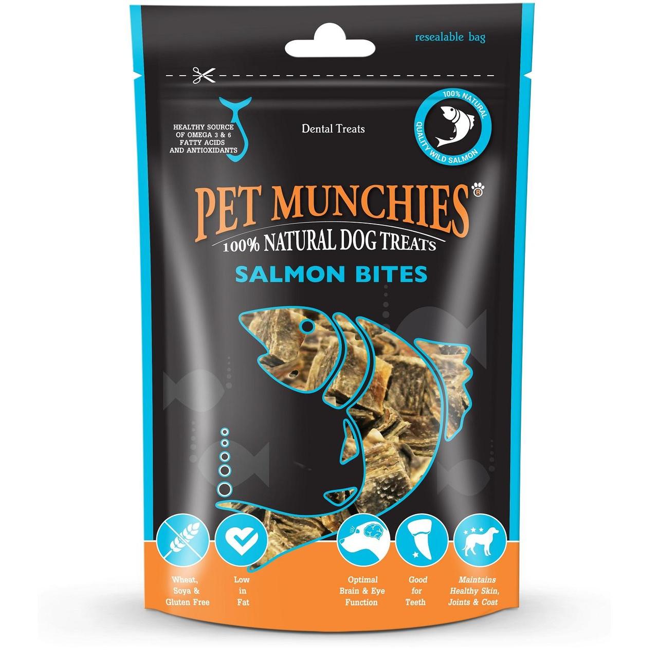 Pet Munchies 100% Natural Salmon Bites Dog Treats