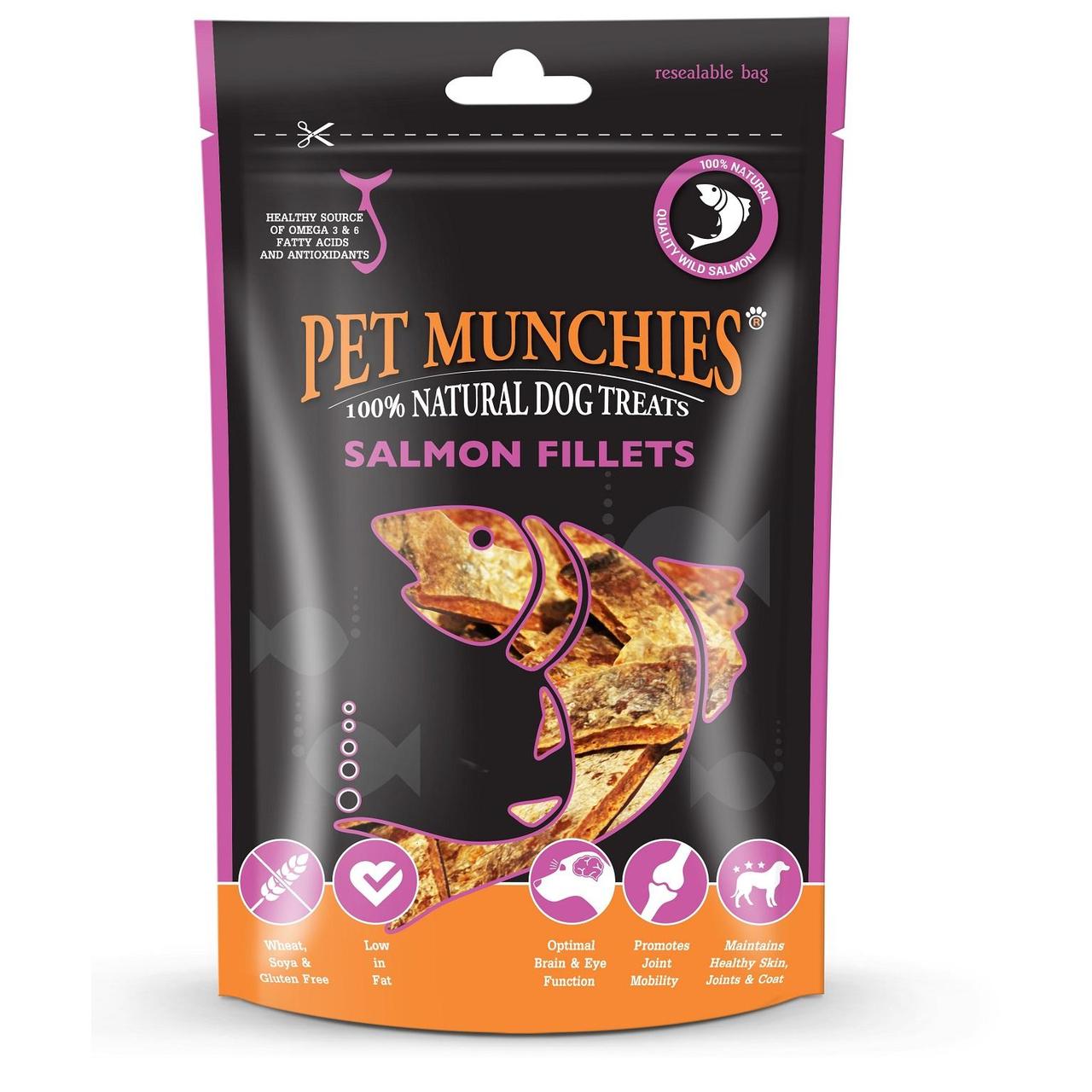 Pet Munchies 100% Natural Salmon Fillets Dog Treats