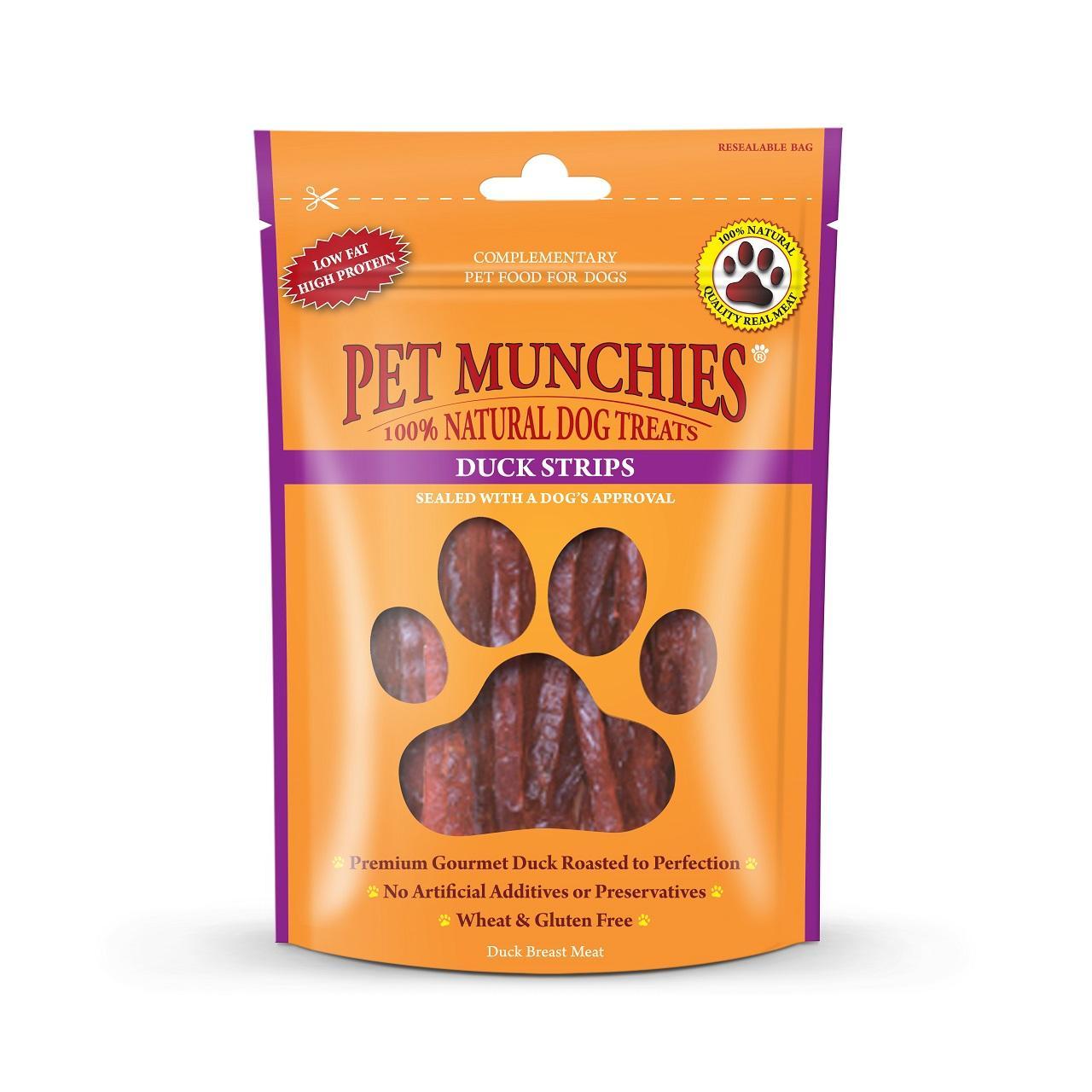 Pet Munchies 100% Natural Duck Strips Dog Treats