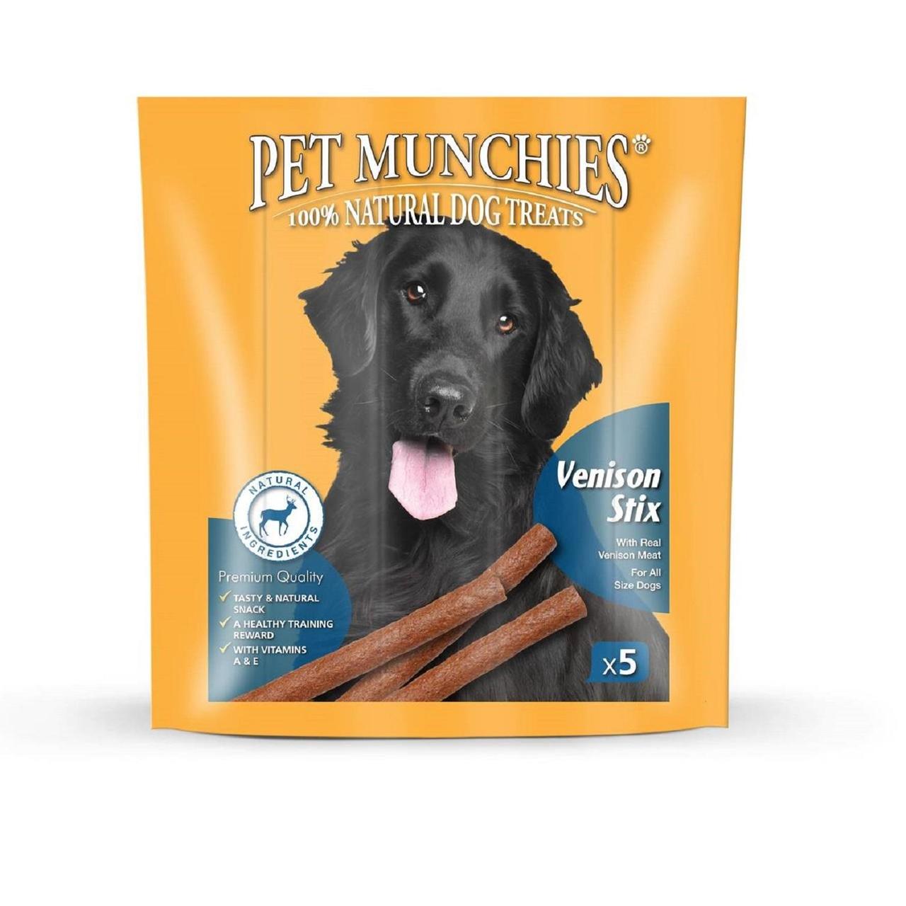 Pet Munchies 100% Natural Venison Stix Dog Treats