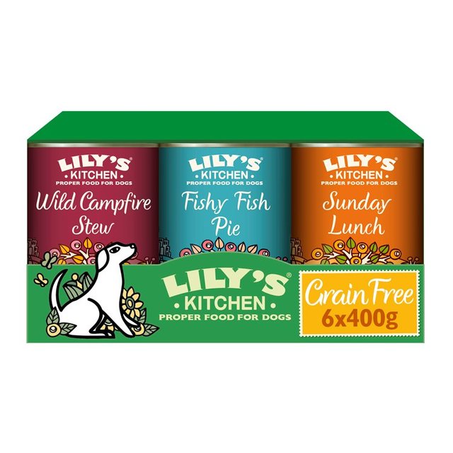 Lily's Kitchen Grain Free Multipack Adult Wet Dog Food 6x