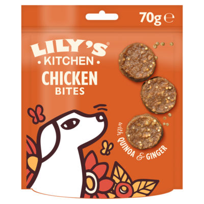 Lily's Kitchen Chomp-Away Chicken Bites Dog Treats