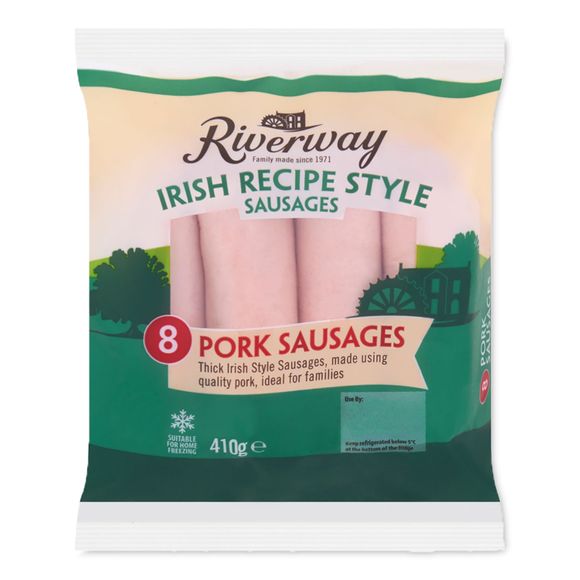 Riverway Irish Recipe Style 8 Pork Sausages 410g