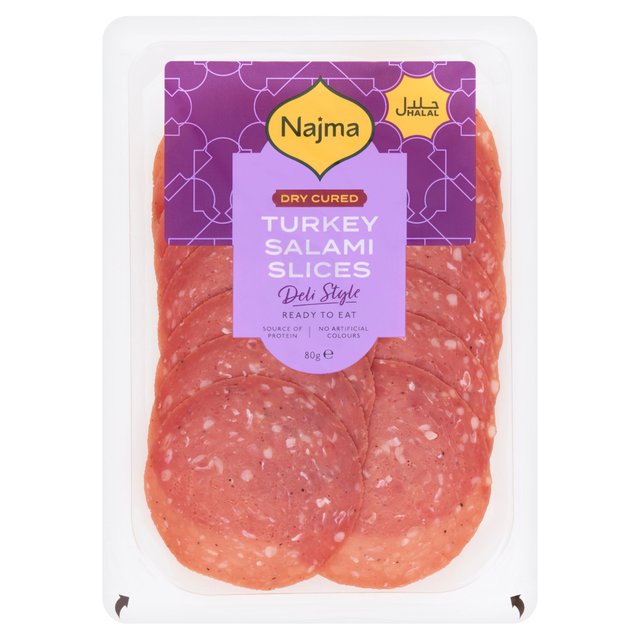 Najma Sliced Turkey Salami Slices 80g