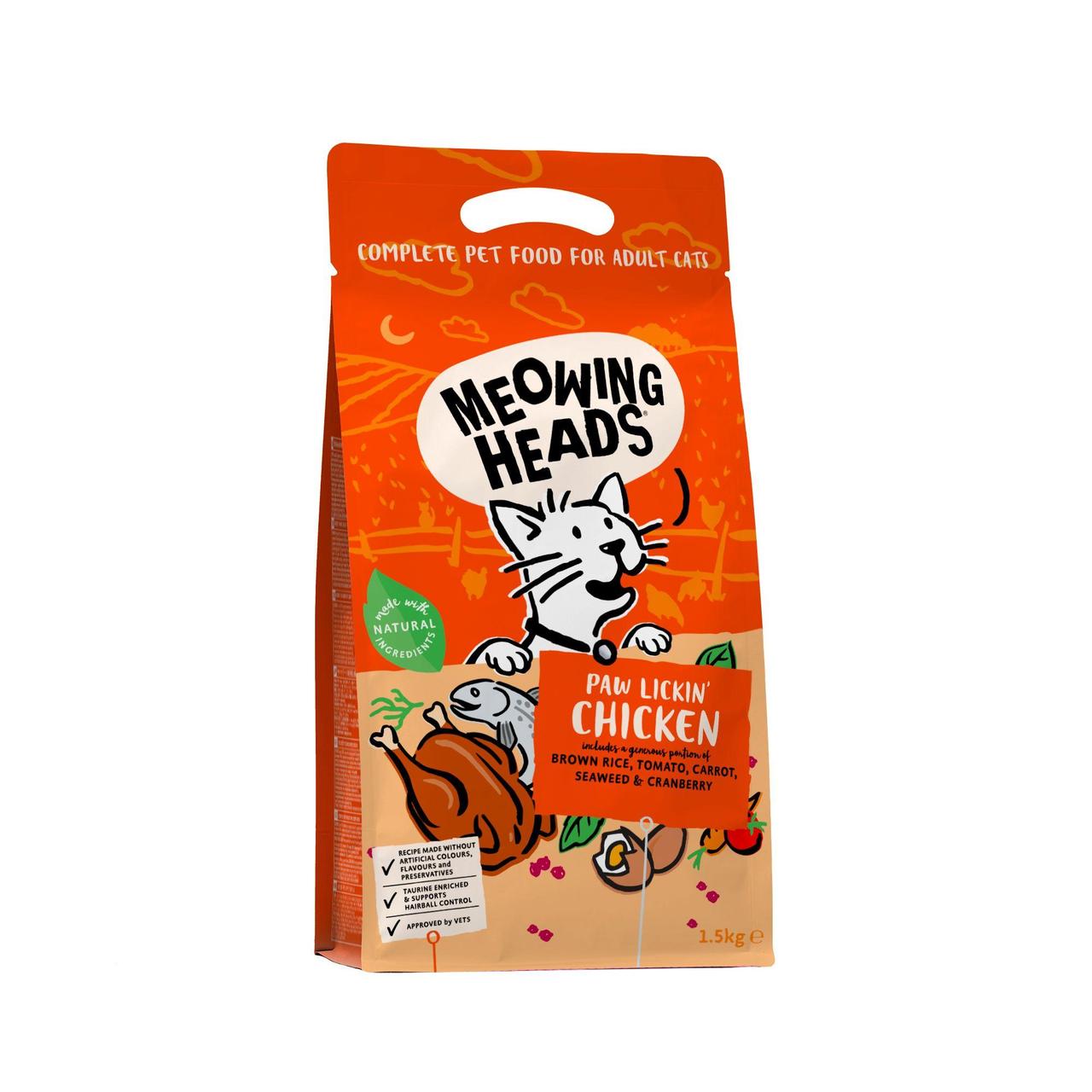 Meowing Heads Paw Lickin Chicken Dry Cat Food