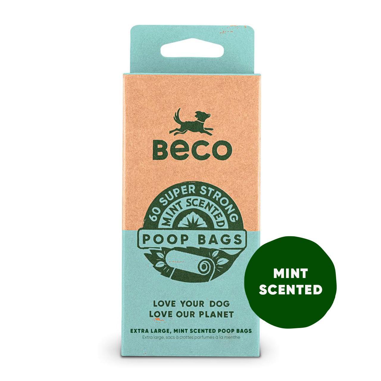 Beco Dog Poop Bags, Mint Scented