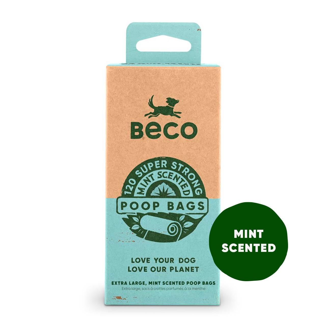 Beco Dog Poop Bags, Mint Scented