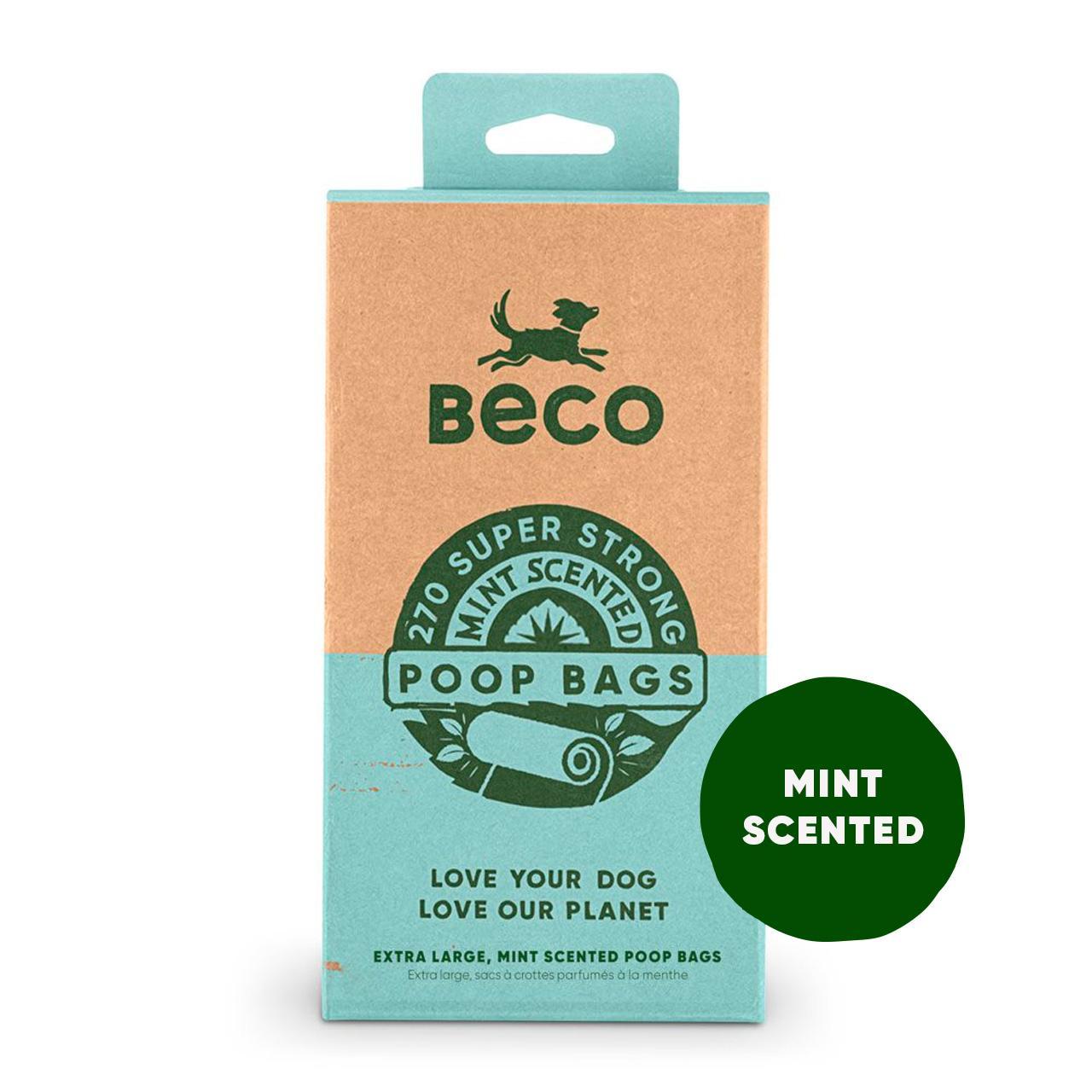 Beco Dog Poop Bags, Mint Scented