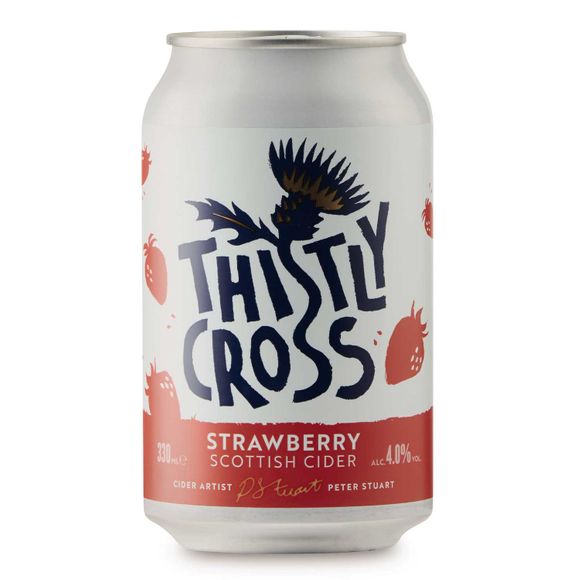 Thistly Cross Strawberry Scottish Cider 330ml