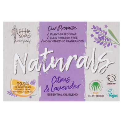 Little Soap Company Naturals Bar Soap Citrus & Lavender 