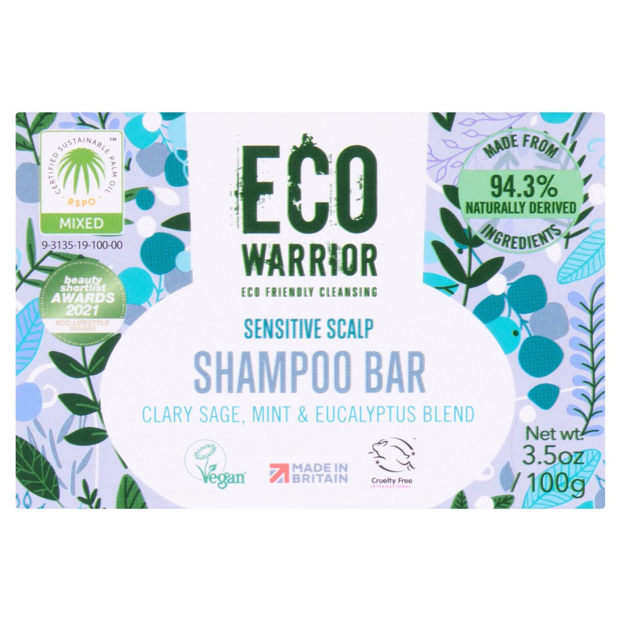 Eco Warrior Sensitive Scalp Shampoo Bar