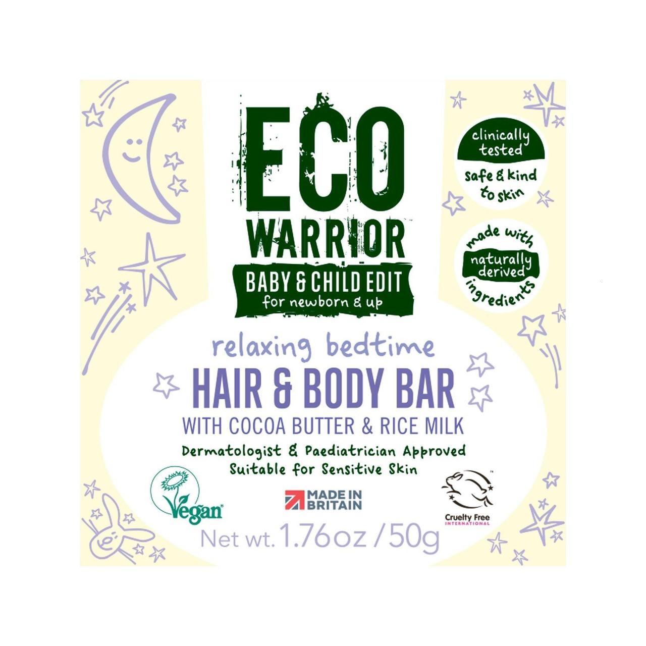 Eco Warrior Baby & Child Relaxing Bedtime Hair & Body Soap Bar