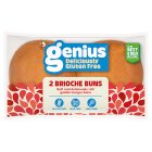 Genius Gluten Free Brioche Burger Buns x2