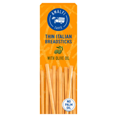 Amalfi Caffè Thin Italian Breadsticks With Olive Oil 120g