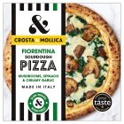 Crosta & Mollica Fiorentina Mushrooms Spinach Creamy Garlic Sourdough Pizza 453g