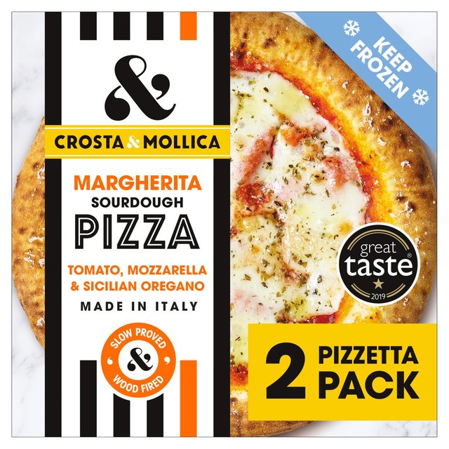 Crosta & Mollica Margherita Sour Dough Pizza 2 per pack