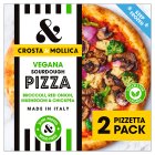 Crosta & Mollica Vegana Sourdough Pizza Broccoli Red Onion, Mushroom & Chickpea 502g