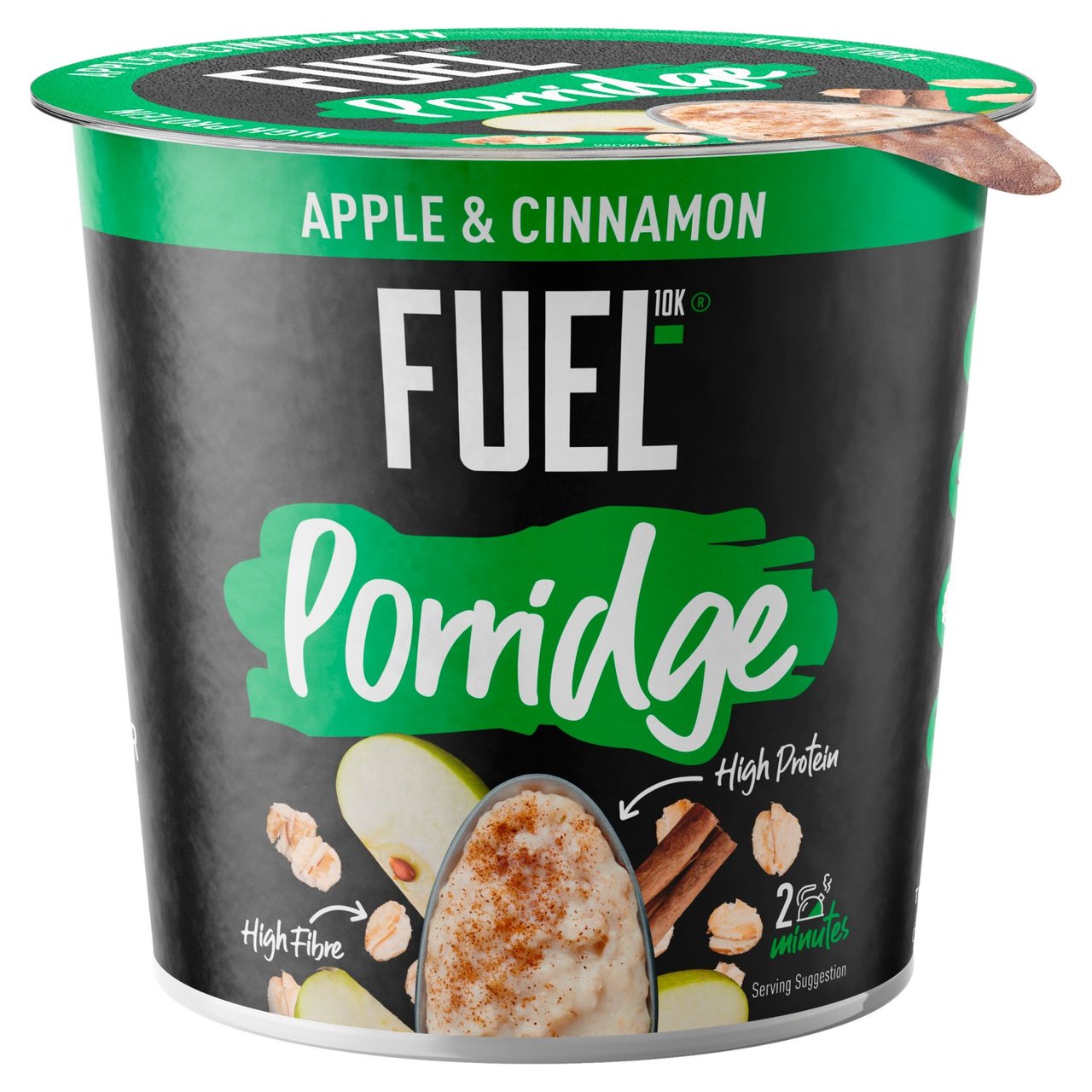 FUEL10K High Protein Apple & Cinnamon Porridge Pot