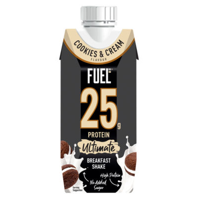 FUEL10K Ultimate Cookies & Cream Flavour Breakfast Shake 330ml