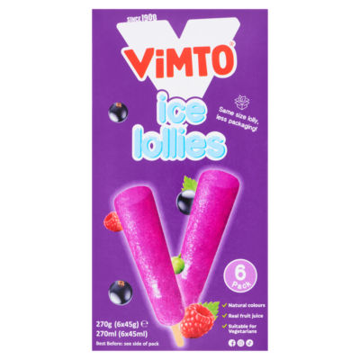 Vimto Ice Lollies 6 x 45g (270g)