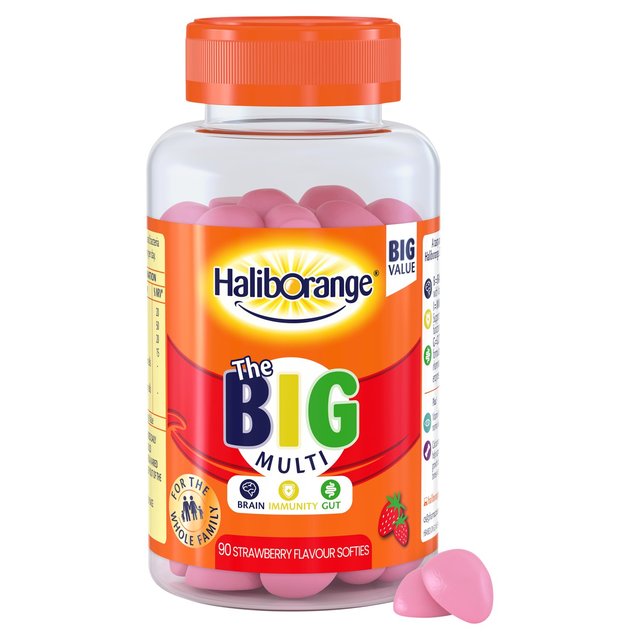 Haliborange the Big Multi Strawberry Flavour Softies x90