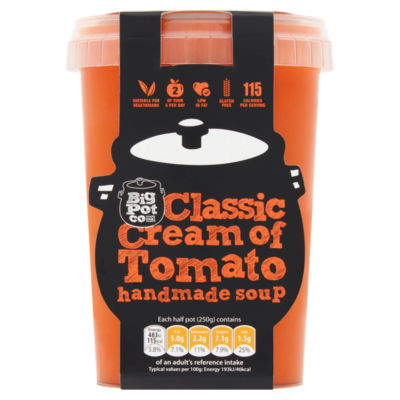 Big Pot Co Classic Cream of Tomato Handmade Soup