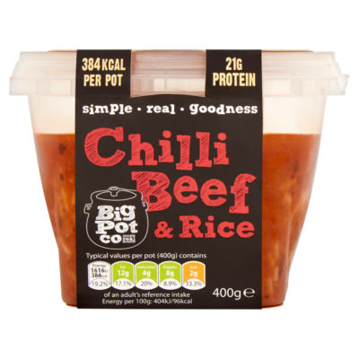 Big Pot Co Chilli Beef & Rice 400g