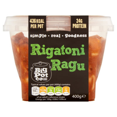 Big Pot Co Rigatoni Ragu 400g