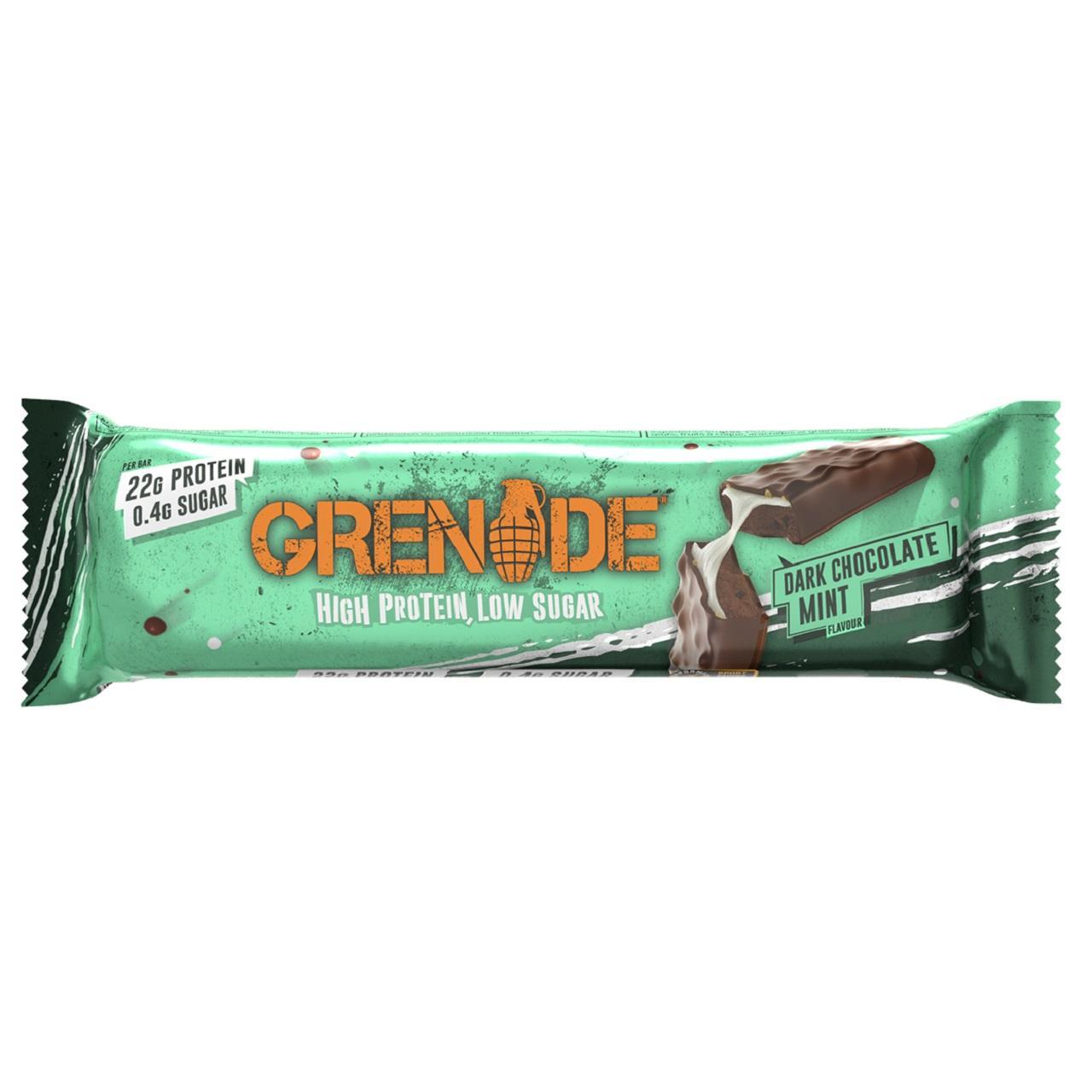 Grenade Dark Chocolate Mint Protein Bar