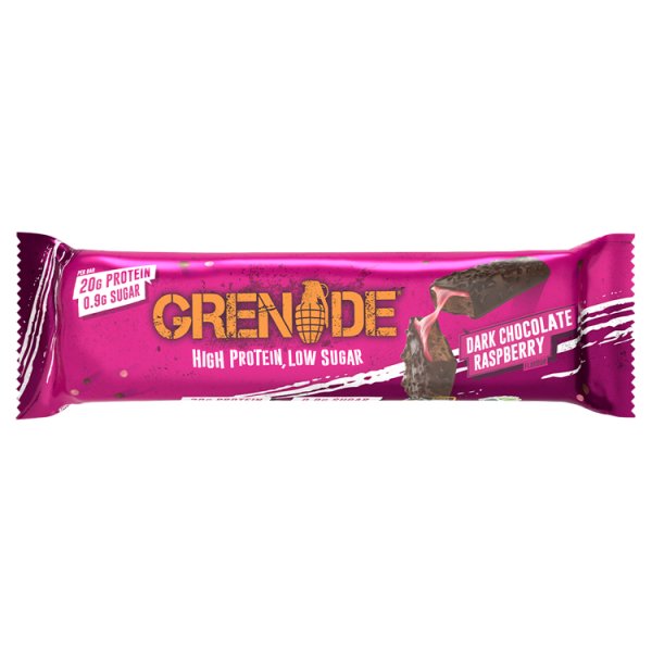 Grenade Dark Chocolate Raspberry Protein Bar 