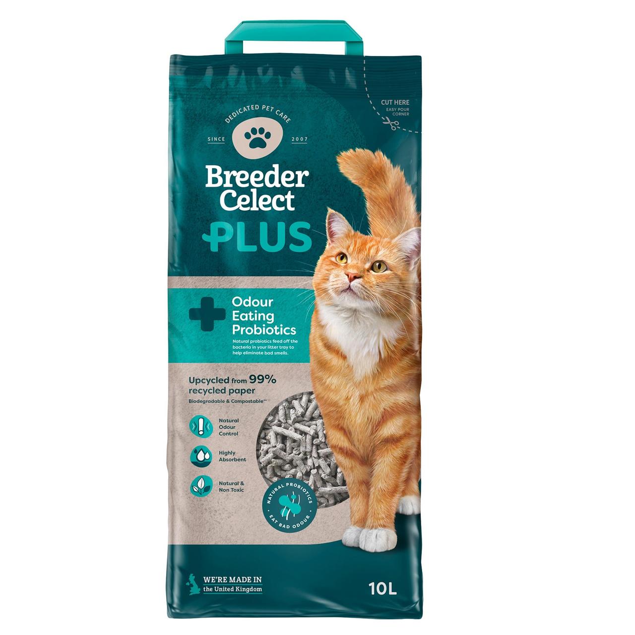 Breeder Celect Pro-Biotic Paper Cat Litter