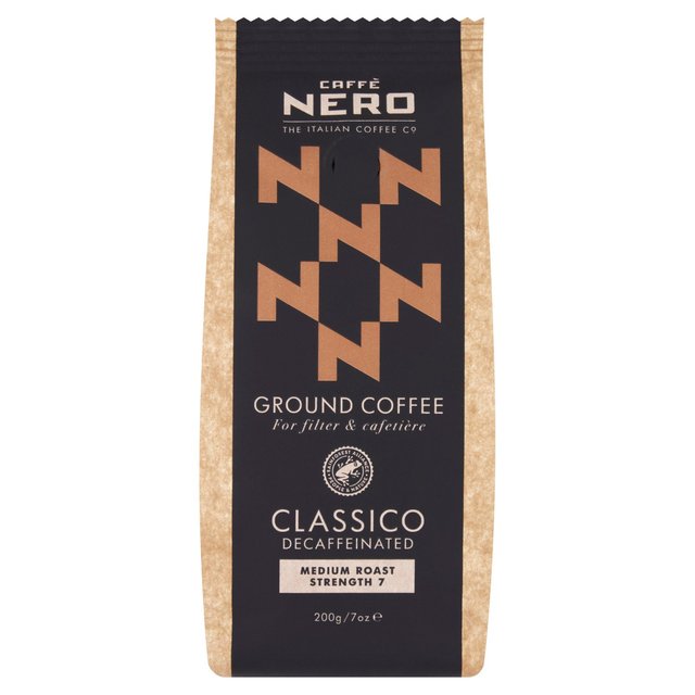 Caffe Nero Classico Decaffeinated Ground Coffee 