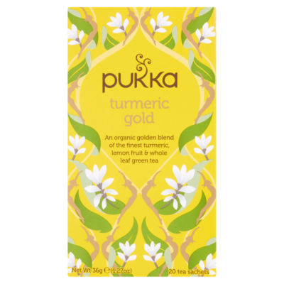 Pukka Turmeric Gold Organic Herbal Tea with Lemon 20 sachets 36g