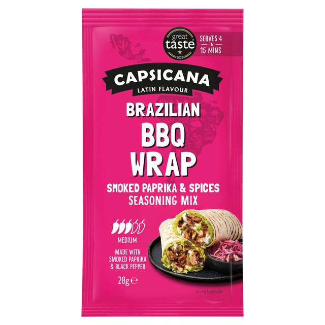 Capsicana Brazilian BBQ Wrap Seasoning Mix  28g