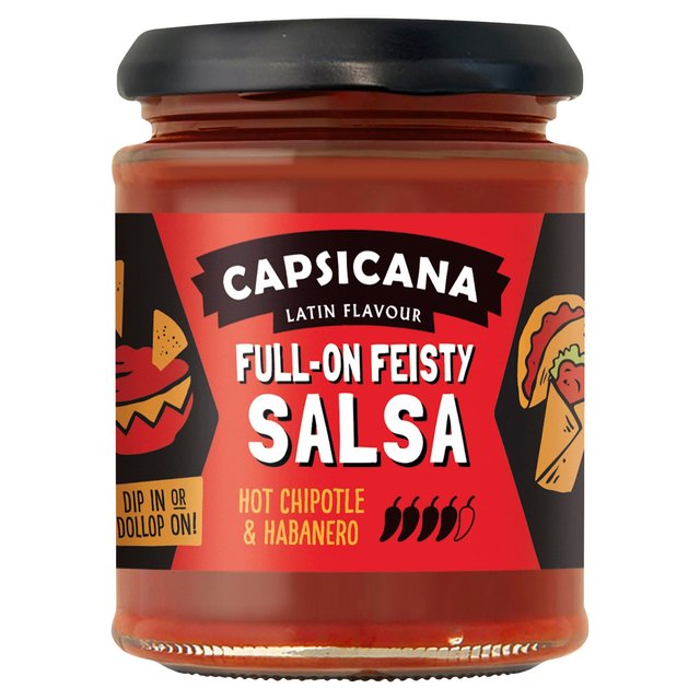 Capsicana Hot Chipotle & Habanero Salsa  285g