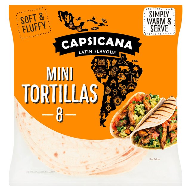 Capsicana Mini Tortilla Wraps  8 per pack