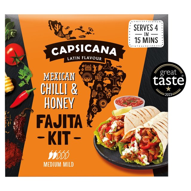 Capsicana Mexican Chilli & Honey Fajita Kit 455g