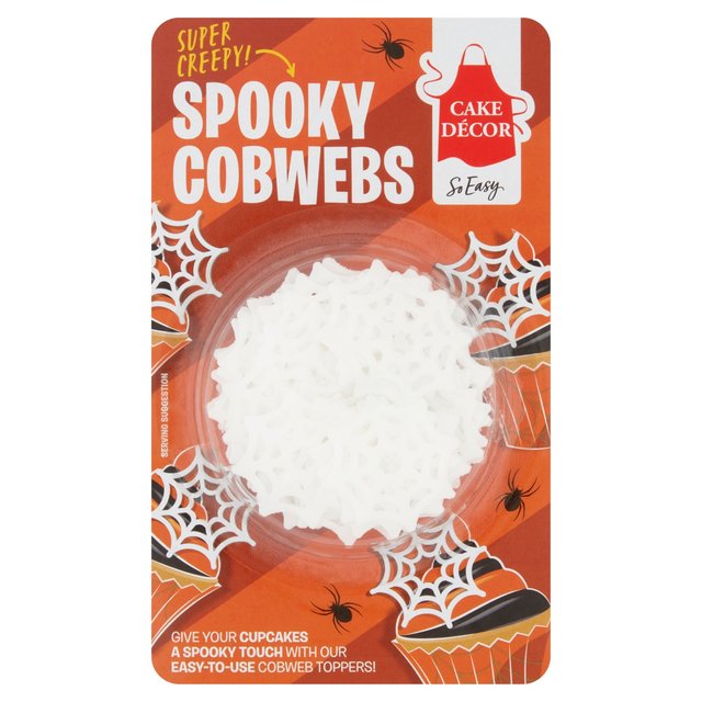 Cake Decor Spooky Cobwebs Decorations 4G 